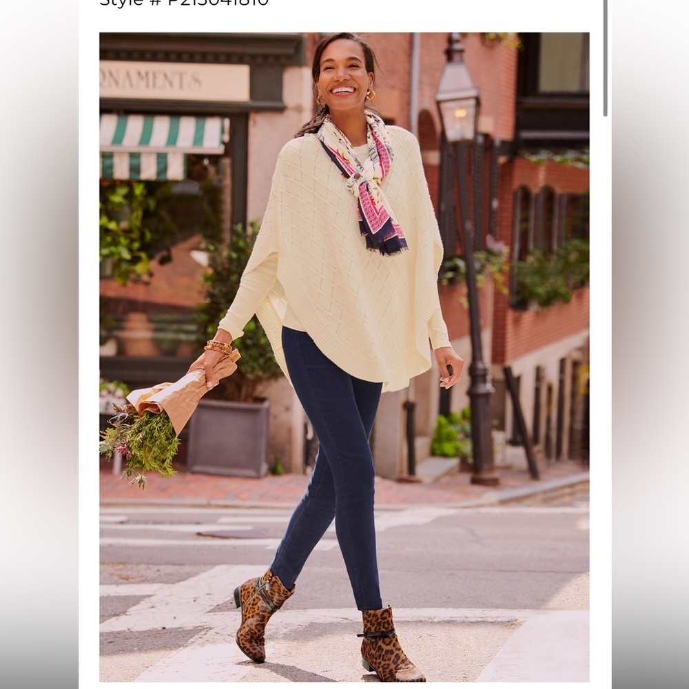 Talbots Tish wrap tie calf hair ankle boots shoes size 7 - Picture 3 of 5